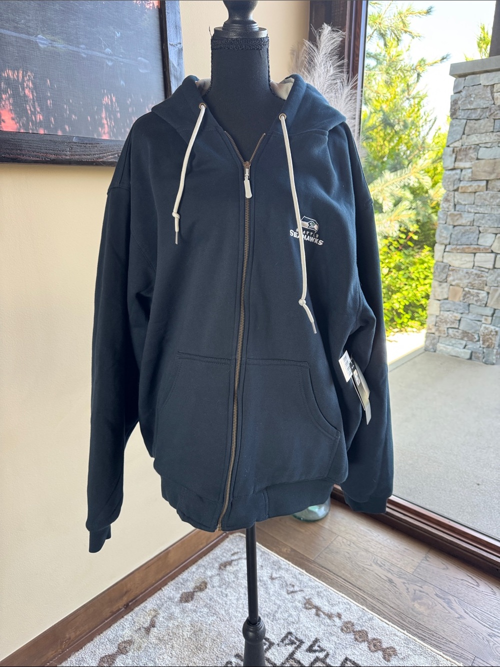 NWT Dunbrooke Seattle Seahawks Heavyweight Thermal Lined Full Zip Hoodie Mens XL